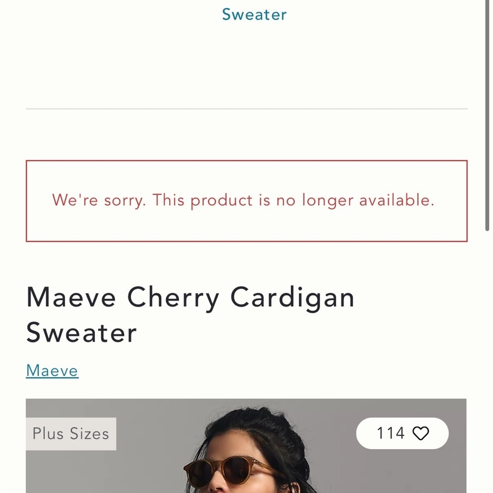 Anthropologie Maeve Cherry Cardigan Sweater NWOT Size Small petite EUC - Picture 14 of 14